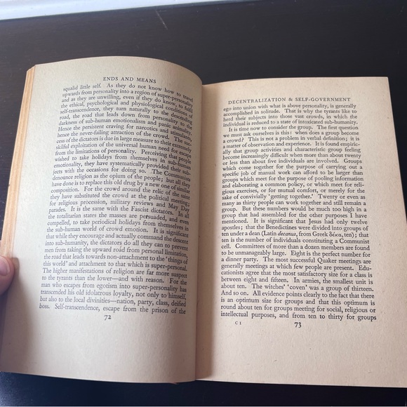 Vintage 1941 Aldous Huxley “Ends and Means” Hardcover Book, Ethics, Political Co - Picture 8 of 10